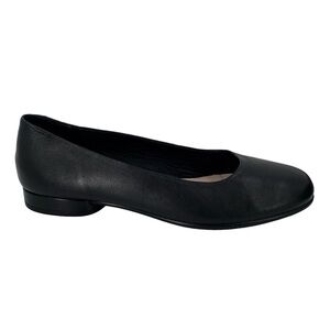 Ecco Annie Ballet Flats Womens 6 Black Leather Quiet Luxury Capsule Wardrobe